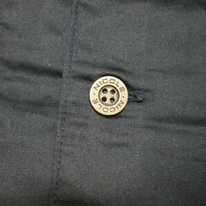 NICOLE ニコル 綿 パジャマ 長袖 長ズボン 上下 黒 ロゴ★日本製 メンズ 紳士 ナイトウェアの画像10