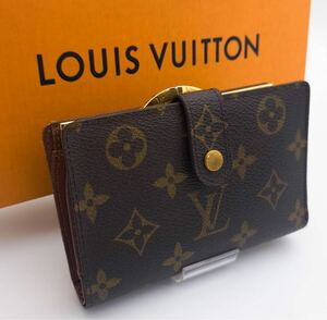 LOUIS VUITTON 新型最高級美品モノグラム ポルトフォイユヴィエノワ がま口 二つ折り財布 ルイヴィトン 財布ウォレット 