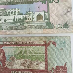 A 2218.カタール6種 紙幣 旧紙幣 外国紙幣 の画像5