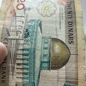 A 2334.ヨルダン1枚紙幣 旧紙幣 の画像10