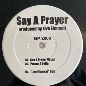 【12inchレコード】Live Element 「Say A Prayer」Gossip Records GP-2000