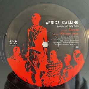 【12inchレコード】Timmy Regisford 「Africa Calling」 2007年　Life Line Records LL-1046