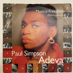 【7inch】Paul Simpson Featuring Adeva 「Musical Freedom (Moving On Up)」Cooltempo COOL 182