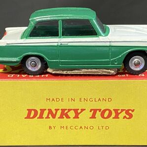 英 Dinky Toys #189 Triumph Herald (gr/w)  ディンキー トライアンフ ヘラルド 絶版 ビンテージ vintage Meccano England GB UKの画像4