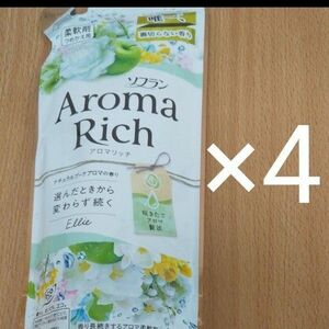 ソフラン アロマリッチ エリー ナチュラルブーケアロマの香り 柔軟剤 詰替用 400ml×4個セット