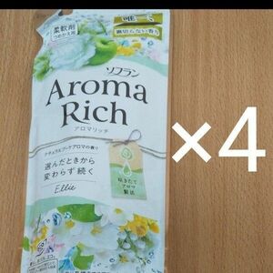 ソフラン アロマリッチ エリー ナチュラルブーケアロマの香り 柔軟剤 詰替用 400ml×4個セット