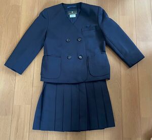 鳩サクラ 学生服 120 上下セット ブレザー スカート 紺