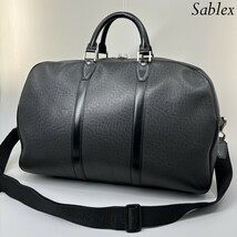 1円【超極美品】 LOUIS VUITTON ルイヴィトン タイガ ケンダルPM ボストンバッグ バッグ M30122 ブラック 2WAY メンズ _画像2