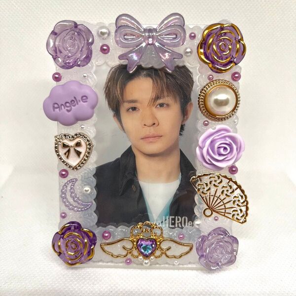 ホイップデコ トレカケース number_i 岸優太 紫 パープル メンカラ