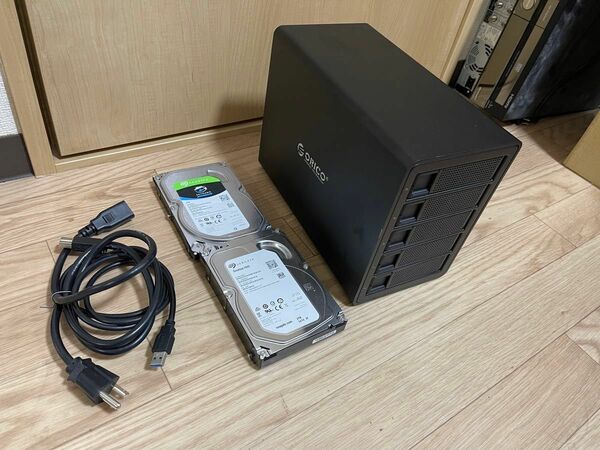 ORICO 3.5インチ HDDケース USB3.0接続 ハードディスクケース 5台対応 16TBx5