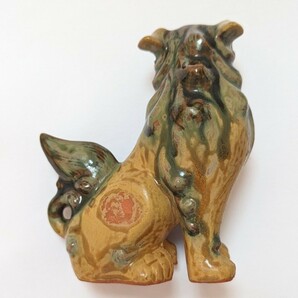 やちむん 琉球焼 狛犬 一対 獅子 魔除け 厄除け 縁起物 置物 陶器 伝統工芸 シーサー 昭和レトロの画像7