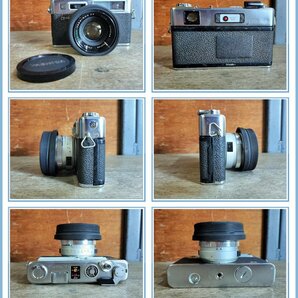 YASHICA / フィルムカメラ4個＋レンズ2個 / ジャンク品 動作確認無し 現状渡しの画像8