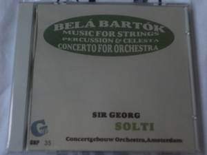 ショルティ指揮！バルトーク：管弦楽のための協奏曲、他。