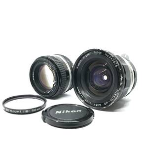 【レンズまとめ！】Nikon ニコン NIKKOR-UD Auto 1:3.5 f=20mm NIKKOR 50mm 1:1.4 【2540195-1/168/rgmry】