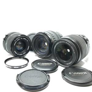 【レンズまとめ！】Canon キャノン ZOOMLENS EF-S 18-55mm 1:3.5-5.6 IS EF 28-105mm 1:3.5-4.5/LENS FD 35mm 1:2【2540195-1/168/rgmry】