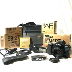 【カメラアクセサリーまとめ！】Nikon ニコン F90X AF NIKKOR 50mm 1:1.8 D SB-27 MF-26 HR-2 MC-30【2531949-1/207/rgmry】