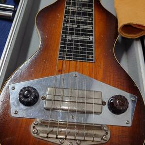 Gibson ギブソン EH-125 Lap Steel ラップスティール ギター 動作品 年代1940年 アンティーク エレキ ケース付き 【TSMT-3】の画像6