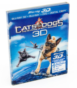 Cats & Dogs: The Revenge of Kitty Galore 3D キャッツ & ドッグス 地球最大の肉球大戦争 輸入盤 Blu-ray 3d + Blu-ray + DVD 新品未開封