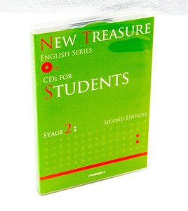 Z会出版 NEW TREASURE ENGLISH SERIES CDs FOR STUDENTS STAGE 2 SECOND EDITION 5枚組 中古 ディスク割れ有り