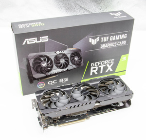 ASUS GeForce RTX 3070 TUF GAMING TUF-RTX3070-O8G-GAMING 中古 箱付 動作確認済