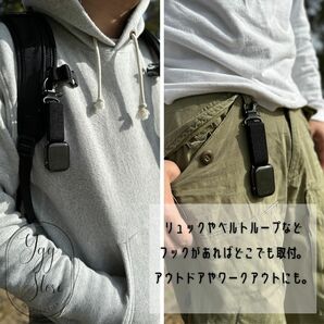 YGG★アップルウォッチ キーリング カラビナ フック式 懐中時計風 バッグ カバン ベルト バンド applewatch アウトドア ミリタリーの画像4