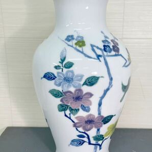 [ML10676-1]大倉陶園 OKURA 花瓶 金彩 全長約34.5cm 箱付の画像3