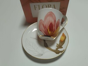 百貨店購入:正規品ロイヤルコペンハーゲン カップ& ソーサー Magnolia