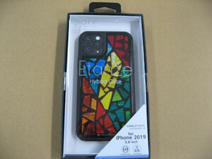 IO DATA(アイオーデータ) DEFF iPhone 11 Pro 5.8インチ用 HYBRID CASE Etanze 化学強化ガラス＆TPU複合素材ケース ステンドグラス2 BKS-IP