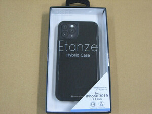 IO DATA(アイオーデータ) DEFF iPhone 11 Pro 5.8インチ用 HYBRID CASE Etanze 化学強化ガラス＆TPU複合素材ケース ブラック BKS-IPE19SMBK