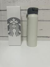 新品Starbucks スターバックス ステンレスボトル 水筒　白い花　限定STARBUCKS 473ml_画像2