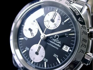 * ultimate beautiful goods OMEGA Ω Omega Speedmaster chronograph black bulge .-7750 3511.5000 beautiful!*