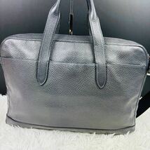 A4 coach コーチ ビジネスバッグ ショルダーバッグ ハンド レザー 本革 グレー 灰色 2way 肩がけ クロス A4 PC収納 大容量 メンズ_画像4