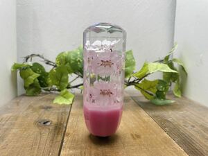 水中花シフトノブ　桜　ピンク