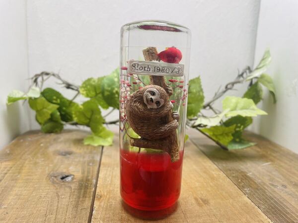 水中花シフトノブ 円柱型M ナマケモノとかすみ草