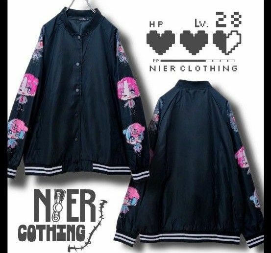 【新品･未開封品】NieR clothing 内ポケット付き高品質BLOUSON JACKET【擬人化CHARACTER】