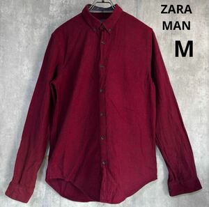 ザラ　ZARA MAN 長袖シャツ　スリムフィット　M