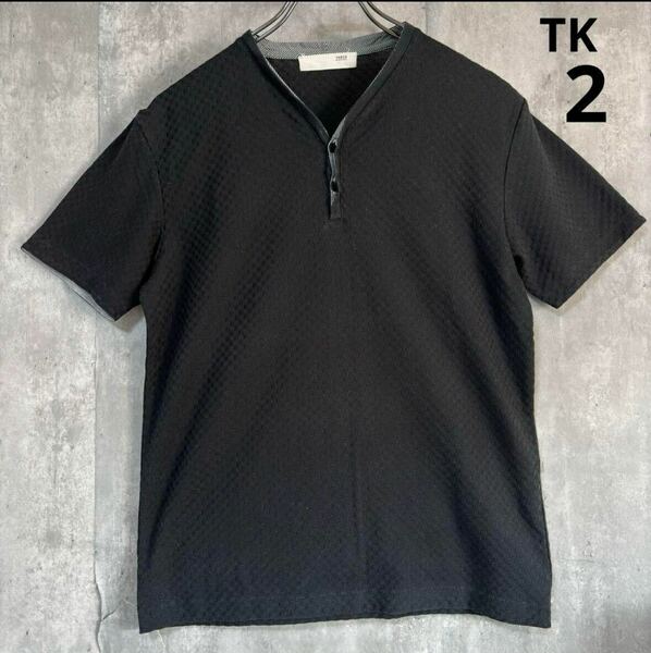 ティーケー　TK 黒　Tシャツ　サイズ2