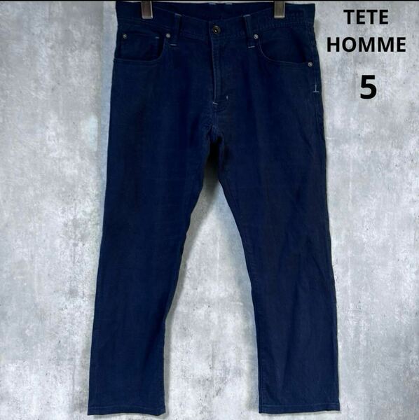 テットオム　TETE HOMME パンツ　サイズ5 麻8%