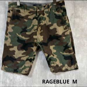 レイジブルー　RAGEBLUE ハーフパンツ　M 迷彩