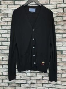 *GUCCI Gucci *DIY Crown initial embroidery wool knitted cardigan 