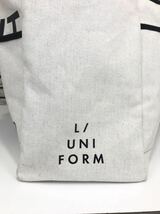 ★FRAGMENT DESIGN×L/UNIFORM フラグメントデザイン×リュニフォーム★22SS 各色45店限定ロゴナンバリングキャンバストートバッグ_画像3