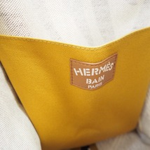 Th960121 エルメス トートバッグ ビーチバッグ ティーグル・ア・ラナナス ブラウン / オークル HERMES 超美品・中古_画像8