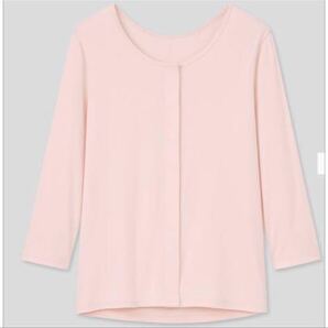 送料無料●新品★UNIQLO コットン前開きTシャツ★3XLサイズ　オレンジ