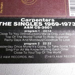 ◆カセット◆カーペンターズ Carpenters / THE SINGLES 1969-1973   輸入版 中古カセットテープ多数出品中！の画像8