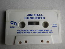 ◆カセット◆ジムホール　JIM HALL / CONCIERTO 輸入版 　中古カセットテープ多数出品中！_画像5