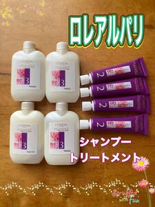 本日までの出品！ロレアルパリ エクセランス 弱酸性アフターカラーシャンプー ヘアトリートメント