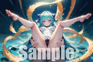 ｔｔ９２　初音ミク ボーカロイド イラスト A I 即決 ポスター kawaii ポスターアート anime manga 美女 巨乳 ビキニ 下着 美少女 セクシー