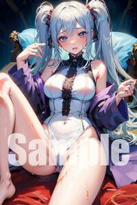 tt20 初音ミク　ボーカロイド イラスト A I 即決 ポスター kawaii ポスターアート anime manga 美女 巨乳 ビキニ 下着 美少女 セクシー