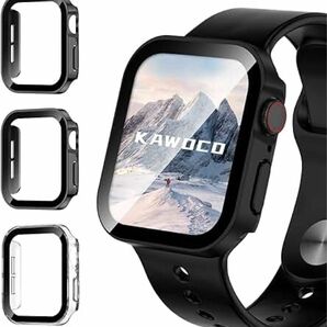 【3枚セット】Kawoco アップルウォッチ 防水 カバー 保護 iWatch 44mm SeriesSE