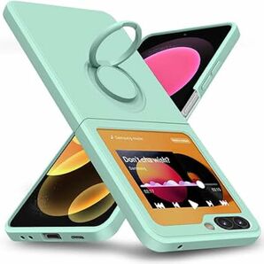 Galaxy Z Flip5 5g 用ケース TPU 耐衝撃 リング シリコンケース 薄型 ソフト